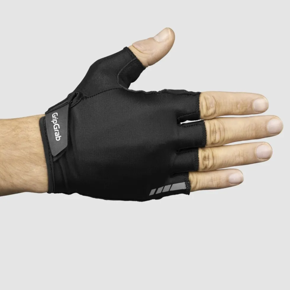 GripGrab RIDE RC Max Padded Handschoenen met Korte Finger - Zwart