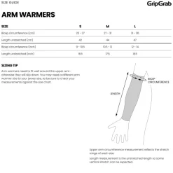 GripGrab UV Protect Armwarmers - Zwart
