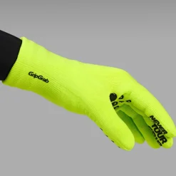 GripGrab Waterproof Knitted Handschoenen - Yellow Hi-Vis
