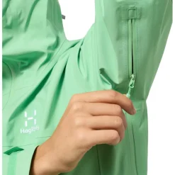 Jacks < Haglöfs Front Proof Jas Dames - mint stone 5LL