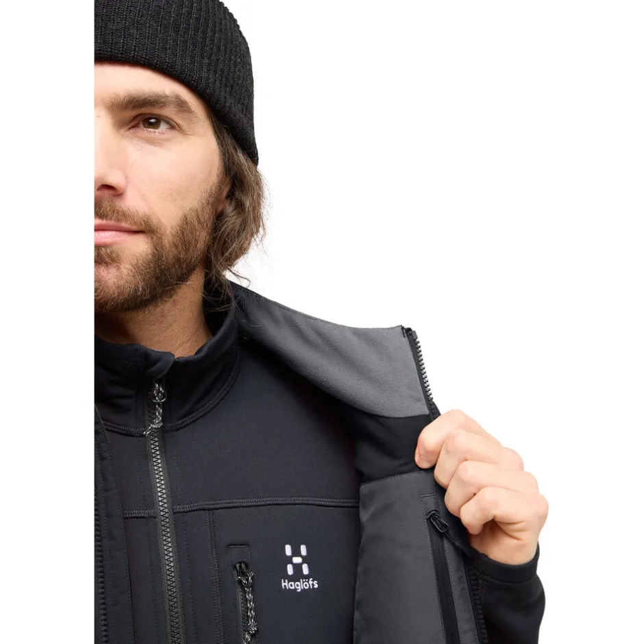 Jacks|Jassen & Vesten < Haglöfs Mimic Alert Vest Heren - true black 2C5