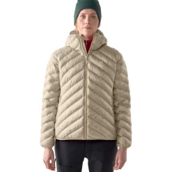Haglöfs Särna Mimic Jas met Capuchon Dames - chalk beige 5S9