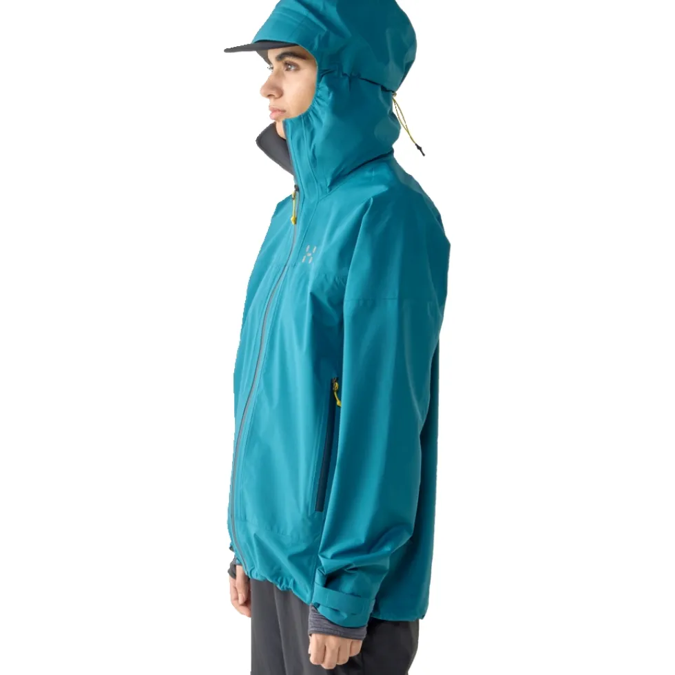 Haglöfs L.I.M Airak 2.5L Regenjas Dames - deep teal 5U9