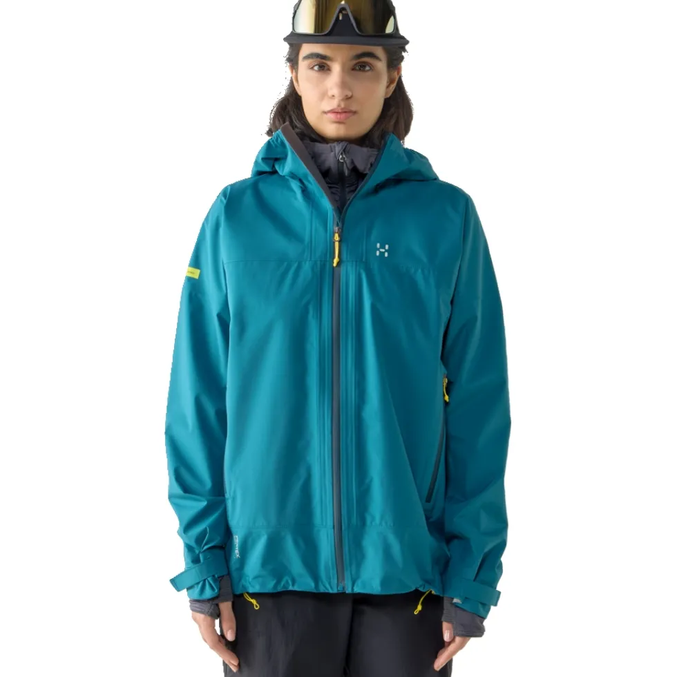 Haglöfs L.I.M Airak 2.5L Regenjas Dames - deep teal 5U9