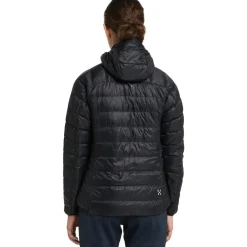 Haglöfs L.I.M Donsjas met capuchon Vrouwen - true black 2C5