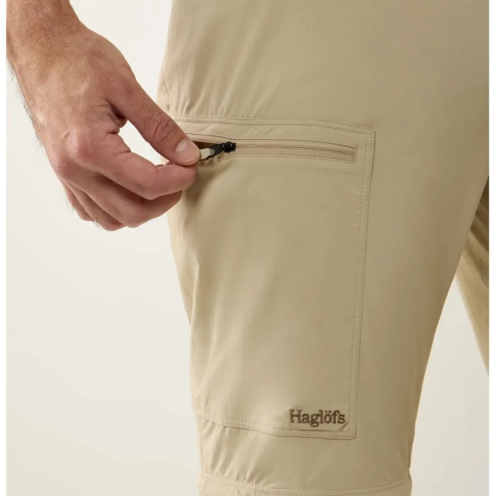 Haglöfs Lite Standard Zip-Off II Broeken Heren - chalk beige 5S9