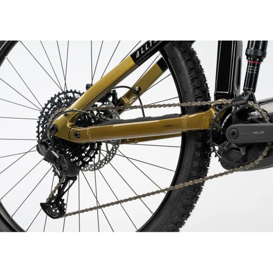 Elektrische Fietsen|E-Mtb Full Suspension < Haibike ALLTRAIL 10 - 29'' E-TB - 2025 - black/ninja gold/grey - glossy