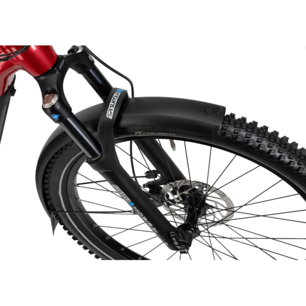 Haibike TREKKING 7 LOW i800Wh - 27.5'' Easy Entry Trekking E-Bike - 2025 - fruity red/blue glossy