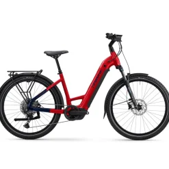 Haibike TREKKING 7 LOW i800Wh - 27.5'' Easy Entry Trekking E-Bike - 2025 - fruity red/blue glossy