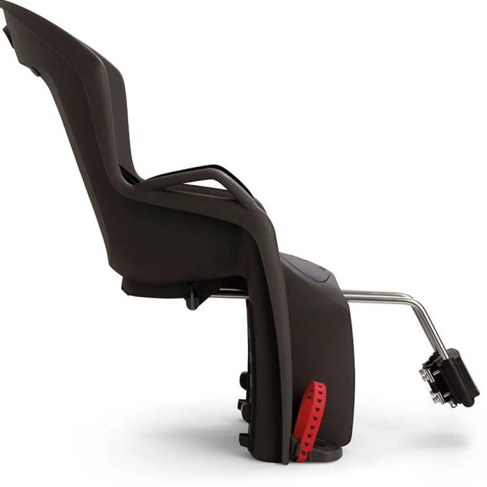 Hamax Amiga Fietsstoeltje voor Kinderen + Framebeugel - grijs/rood