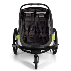 Hamax Breeze Fietskar voor 2 Kinder - Incl. dissel en buggywiel - zwart