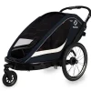 Hamax Breeze Fietskar voor 2 Kinder - Incl. dissel en buggywiel - Navy/Cream