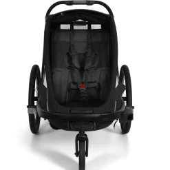 Kinderkarren < Hamax Breeze One Fietskar voor 1 Kind - Incl. dissel en buggywiel - zwart