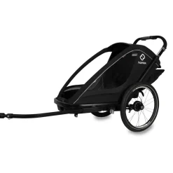 Kinderkarren < Hamax Breeze One Fietskar voor 1 Kind - Incl. dissel en buggywiel - zwart