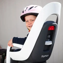 Kinderzitjes < Hamax Caress Fietsstoeltje voor Kinderen voor Montage op de Fietsdrager - grijs/rood