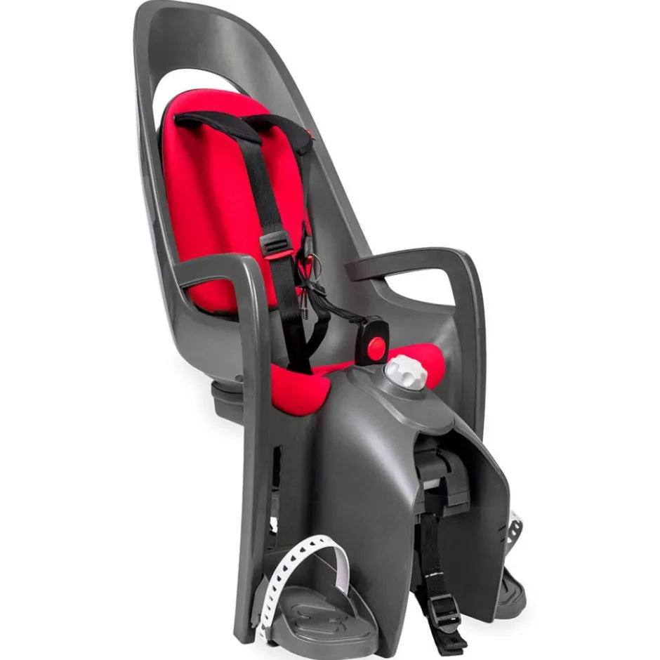 Kinderzitjes < Hamax Caress Fietsstoeltje voor Kinderen voor Montage op de Fietsdrager - grijs/rood