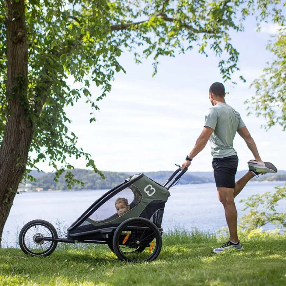 Kinderkarren < Hamax Jogger Kit - Outback/Outback One - Incl. Rem - zwart