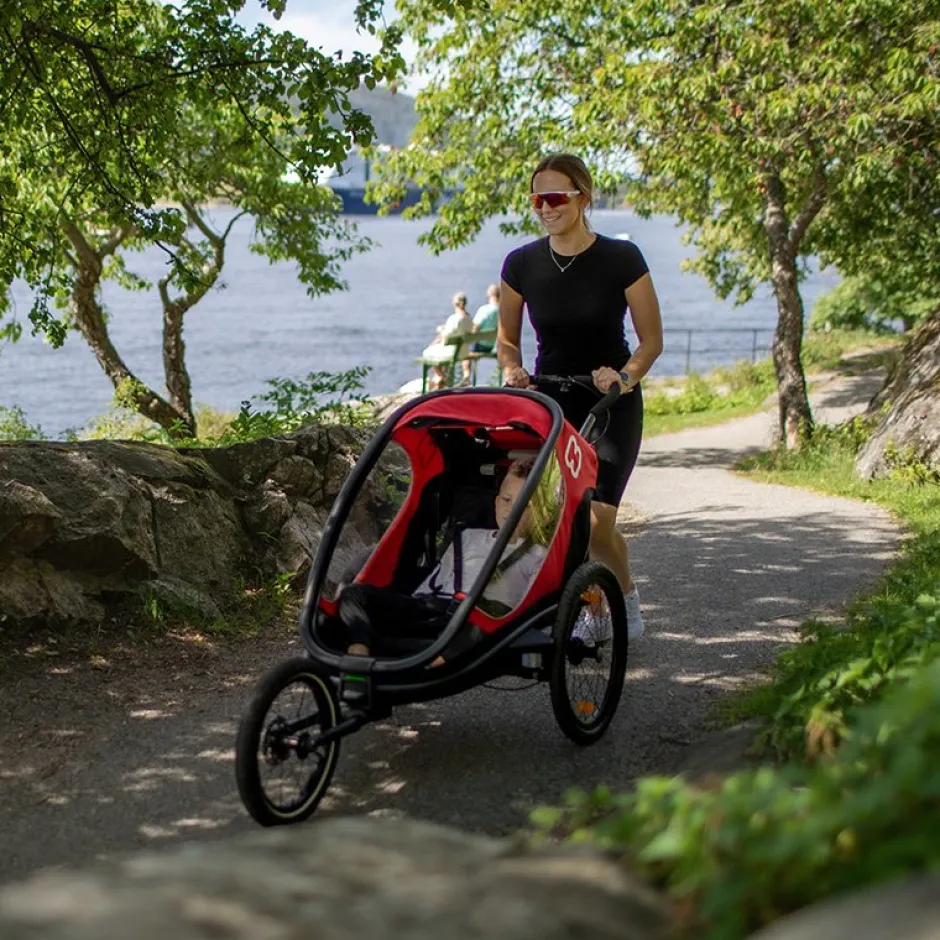 Kinderkarren < Hamax Jogger Kit - Outback/Outback One - Incl. Rem - zwart