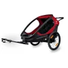 Hamax Outback Bike Trailer for 2 Kids - red / black