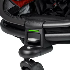 Hamax Outback Bike Trailer for 2 Kids - red / black