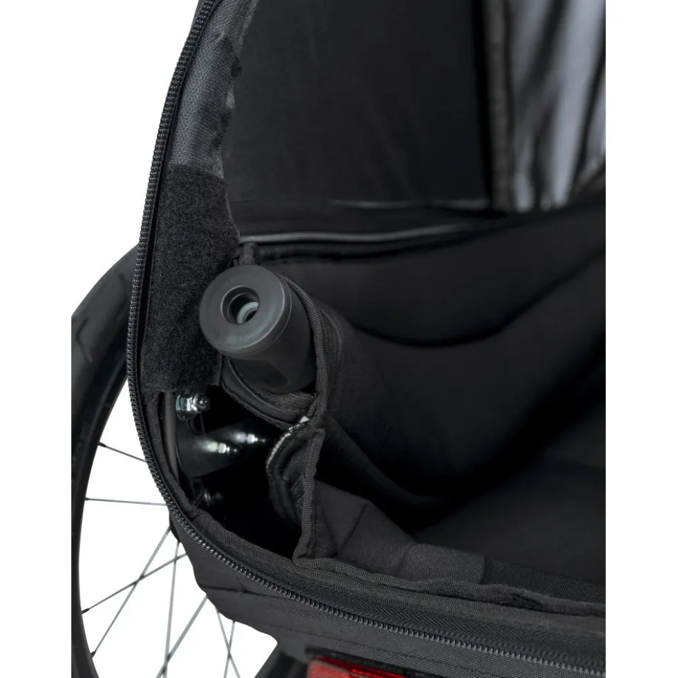 Hamax Pluto Large Fietskar voor Honden - Incl. dissel en buggywiel - marineblauw/zwart
