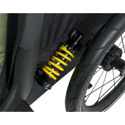 Hondenkarren < Hamax Pluto Medium Fietskar voor Honden - Incl. dissel en buggywiel - groen/zwart
