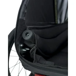 Hondenkarren < Hamax Pluto Medium Fietskar voor Honden - Incl. dissel en buggywiel - groen/zwart