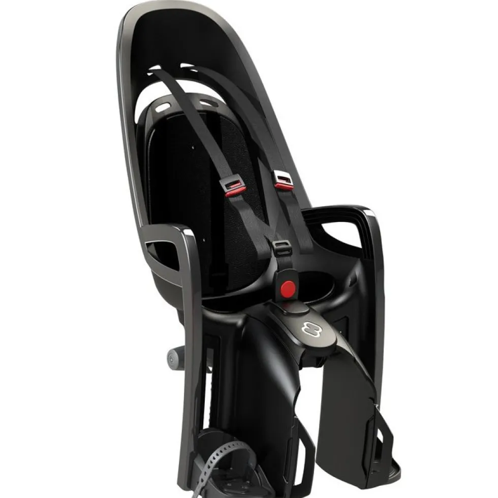 Hamax Zenith Child Bike Seat with Carrier Adapter - grey/black