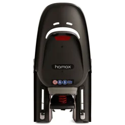Hamax Zenith Relax Child Bike Seat + Carrier Adapter - grey/red