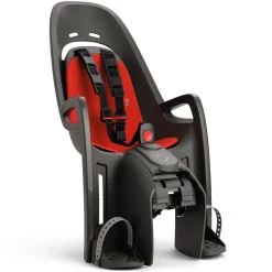 Hamax Zenith Relax Child Bike Seat + Carrier Adapter - grey/red
