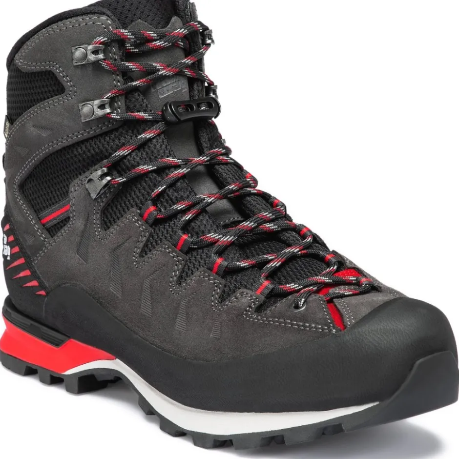 Bergschoenen|Bergschoenen < Hanwag Makra Pro GTX Wandelboots Heren - Asphalt/Rood