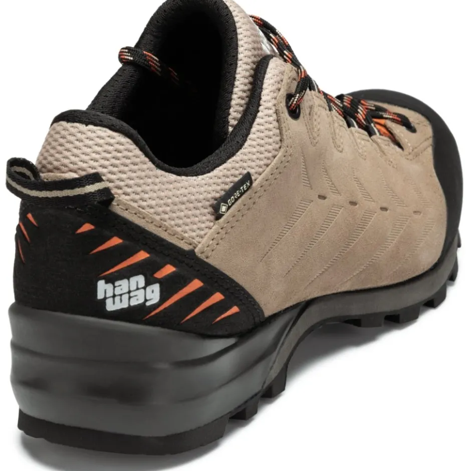 Approachschoenen|Approachschoenen < Hanwag Makra Pro Low GTX Approachschoenen Heren - Lightbrown/Orange