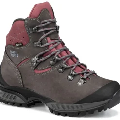 Hanwag Tatra II GTX Schoenen Dames - Wide - Asphalt/Dark Garnet