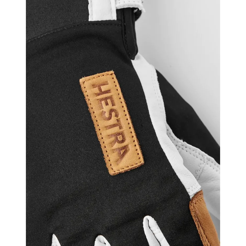 Handschoenen < Hestra Ergo Grip Active Wool Terry - 5 Vinger Handschoenen - black/offwhite