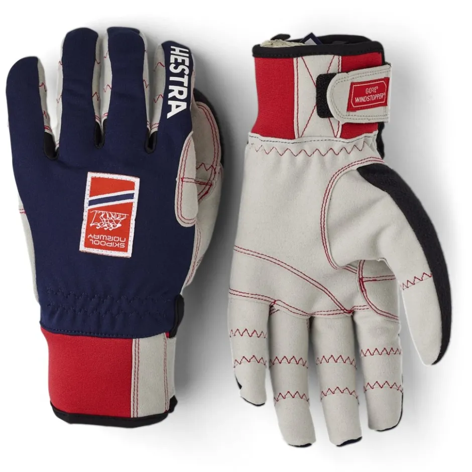 Handschoenen < Hestra Ergo Grip Windstopper Race - 5 Vinger Langlauf Handschoenen - navy