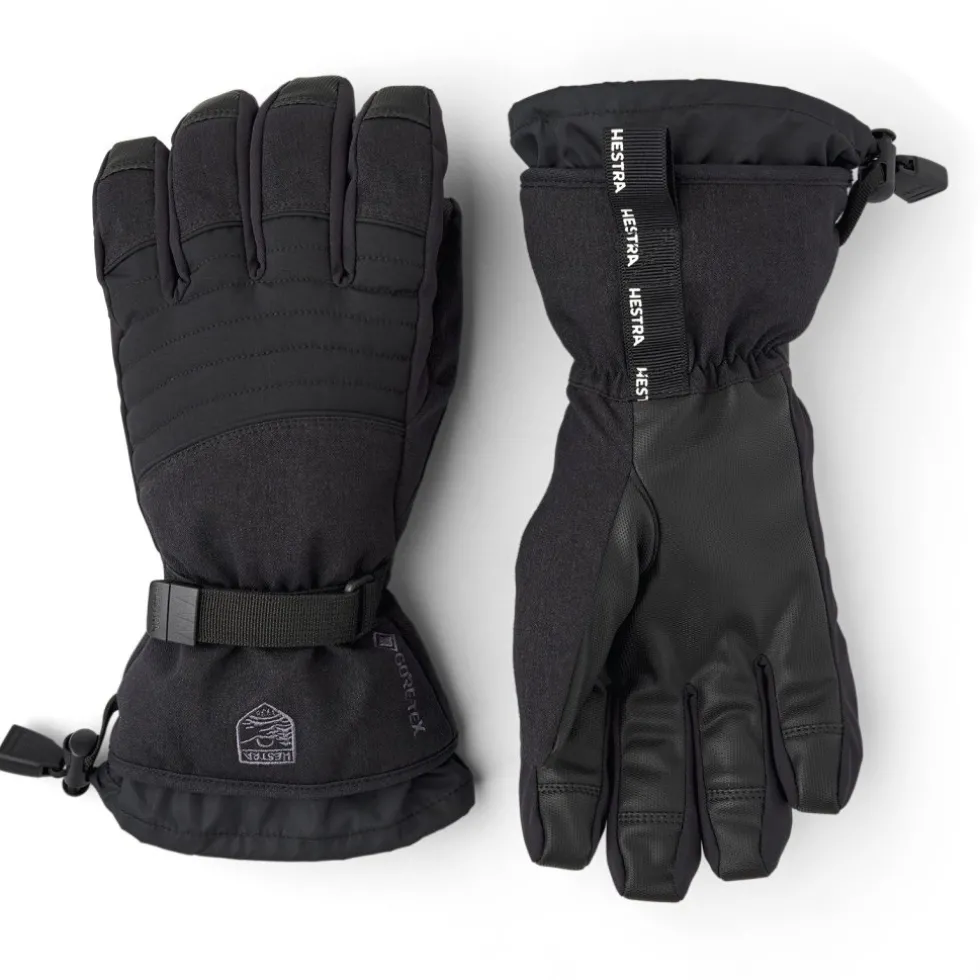 Hestra Gore-Tex Perform - 5 Vinger Skihandschoenen - zwart/zwart