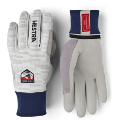 Handschoenen < Hestra Windstopper Active Grip - 5 Vinger Langlauf Handschoenen - offwhite print
