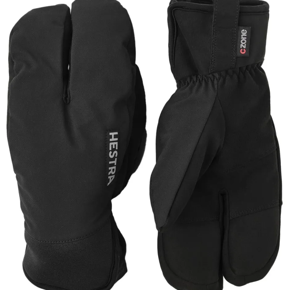 Winterhandschoenen < Hestra CZone Mistral Split Mitt 3 Vinger Fietshandschoenen - zwart