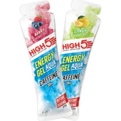 Outdoor Maaltijden < High5 Energy Gel Aqua Caffeine - Koolhydraatgel + Cafeïne - 66g
