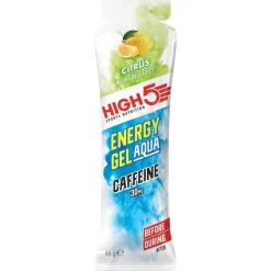 Outdoor Maaltijden < High5 Energy Gel Aqua Caffeine - Koolhydraatgel + Cafeïne - 66g