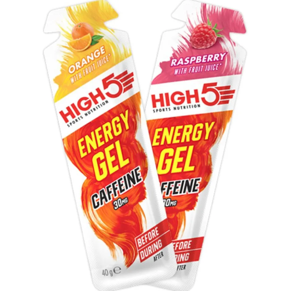 Outdoor Maaltijden < High5 Energy Gel Caffeine - Koolhydraatgel + Cafeïne - 5x40g