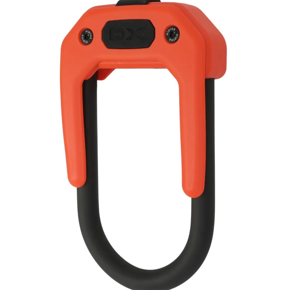 Beugelsloten < Hiplok DX U-Slot 150x85mm - black/orange