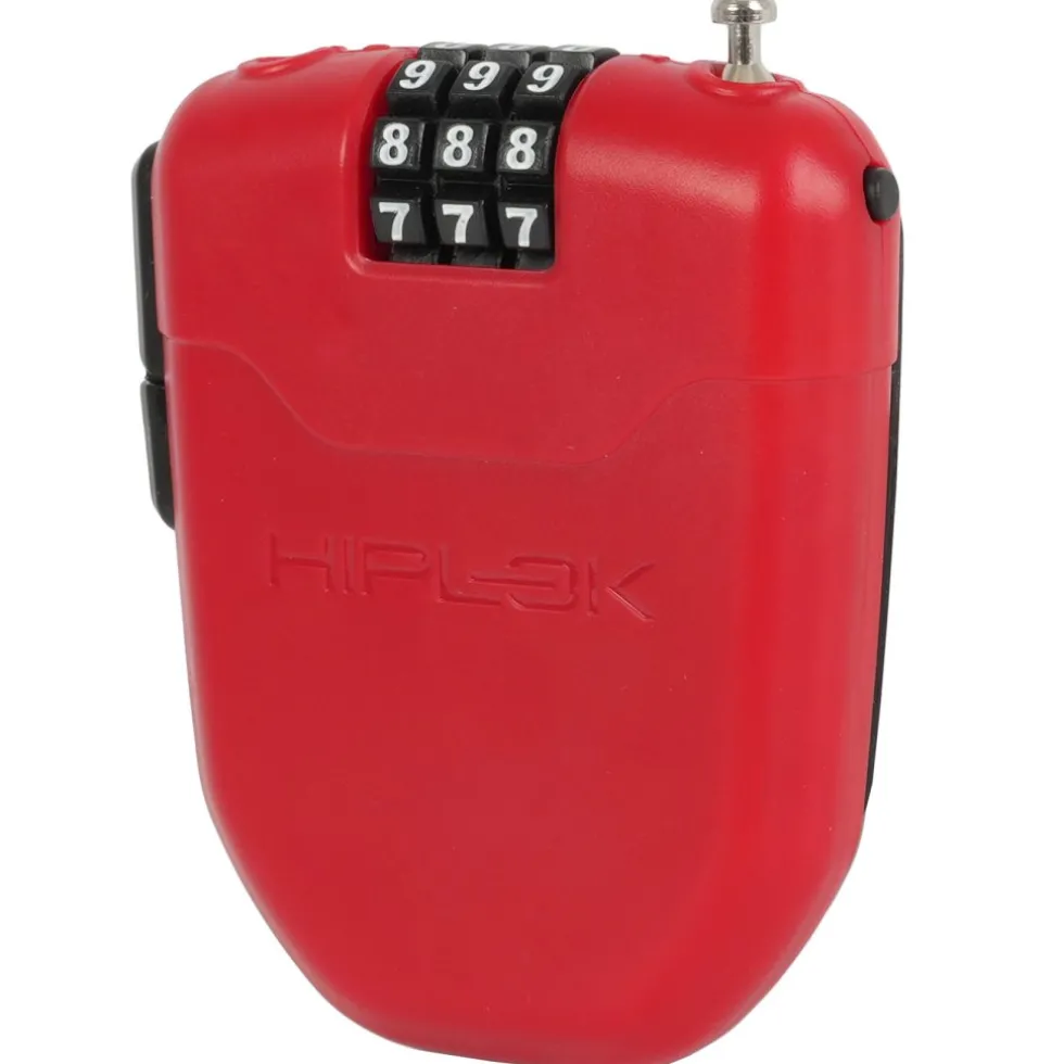 Hiplok FX Kabelslot 100cm met Reflector - rood