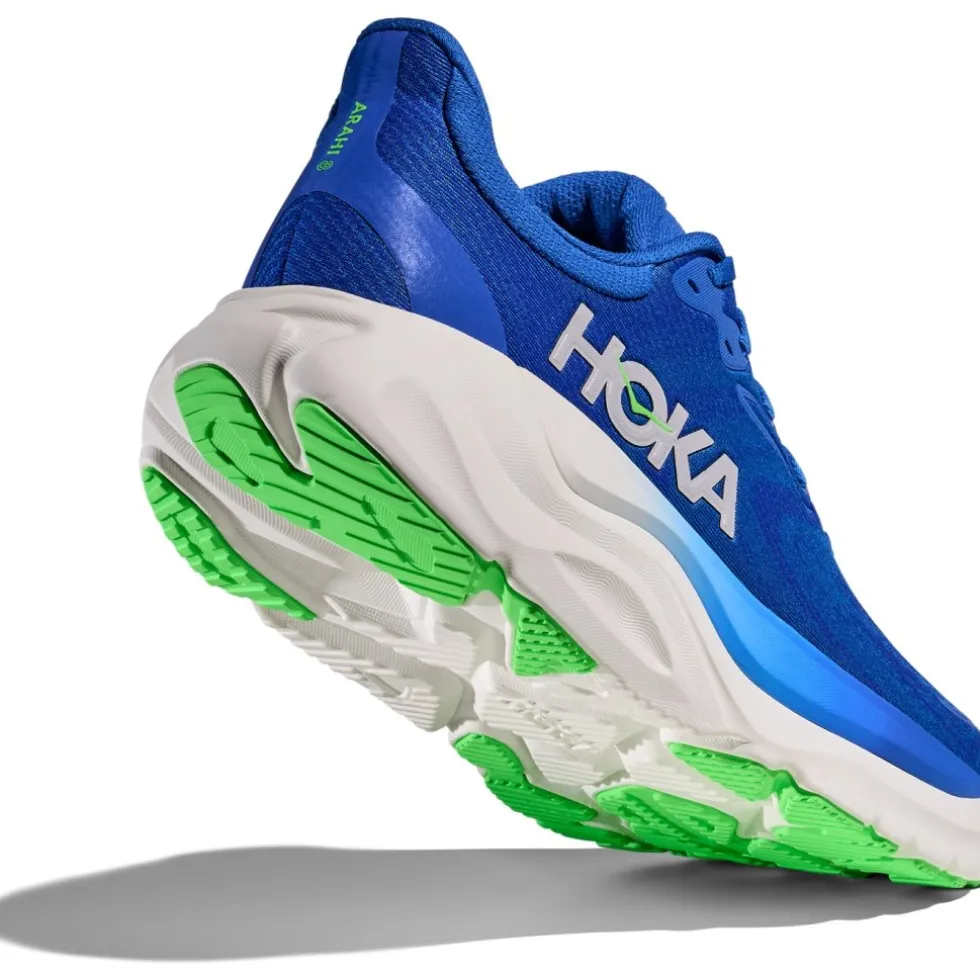 Hoka Arahi 8 Hardloopschoenen Heren - cobalt blue / neon green