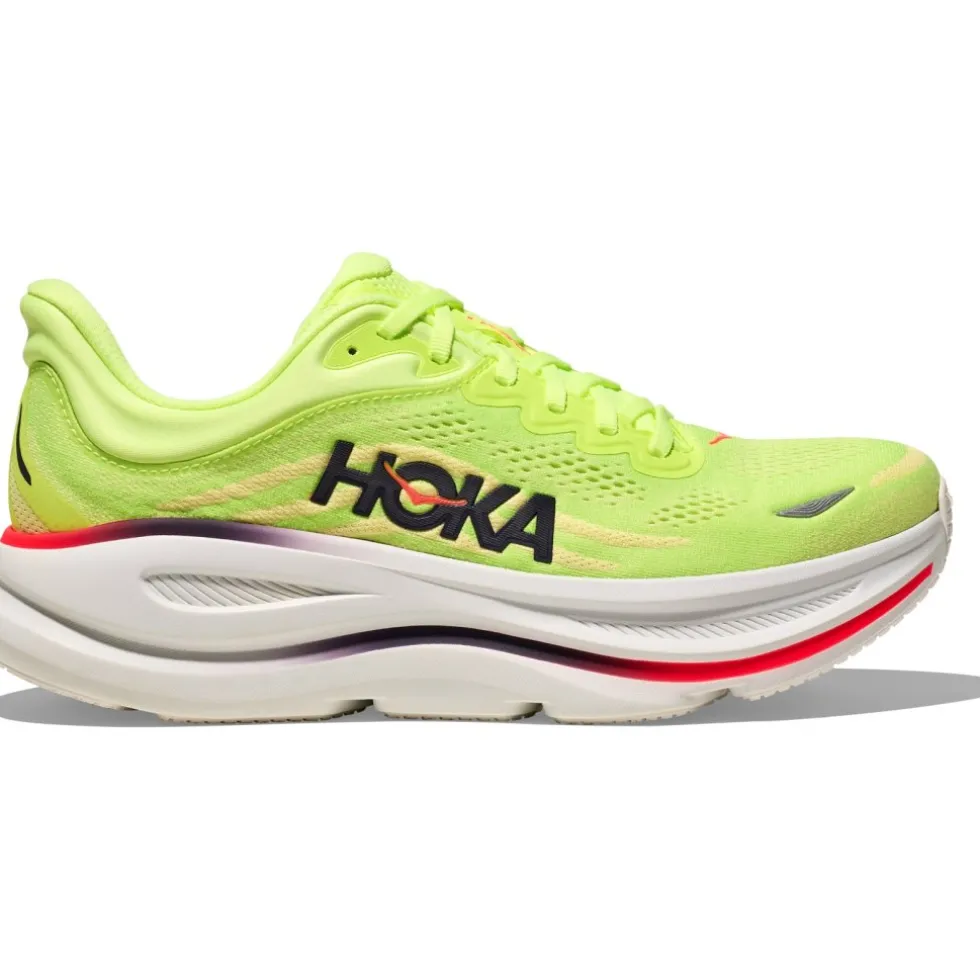 Hoka Bondi 9 Hardloopschoenen Heren - neon yuzu / sunlight