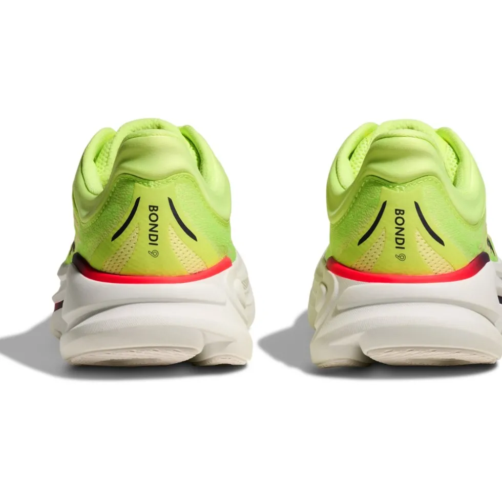 Hoka Bondi 9 Hardloopschoenen Heren - neon yuzu / sunlight