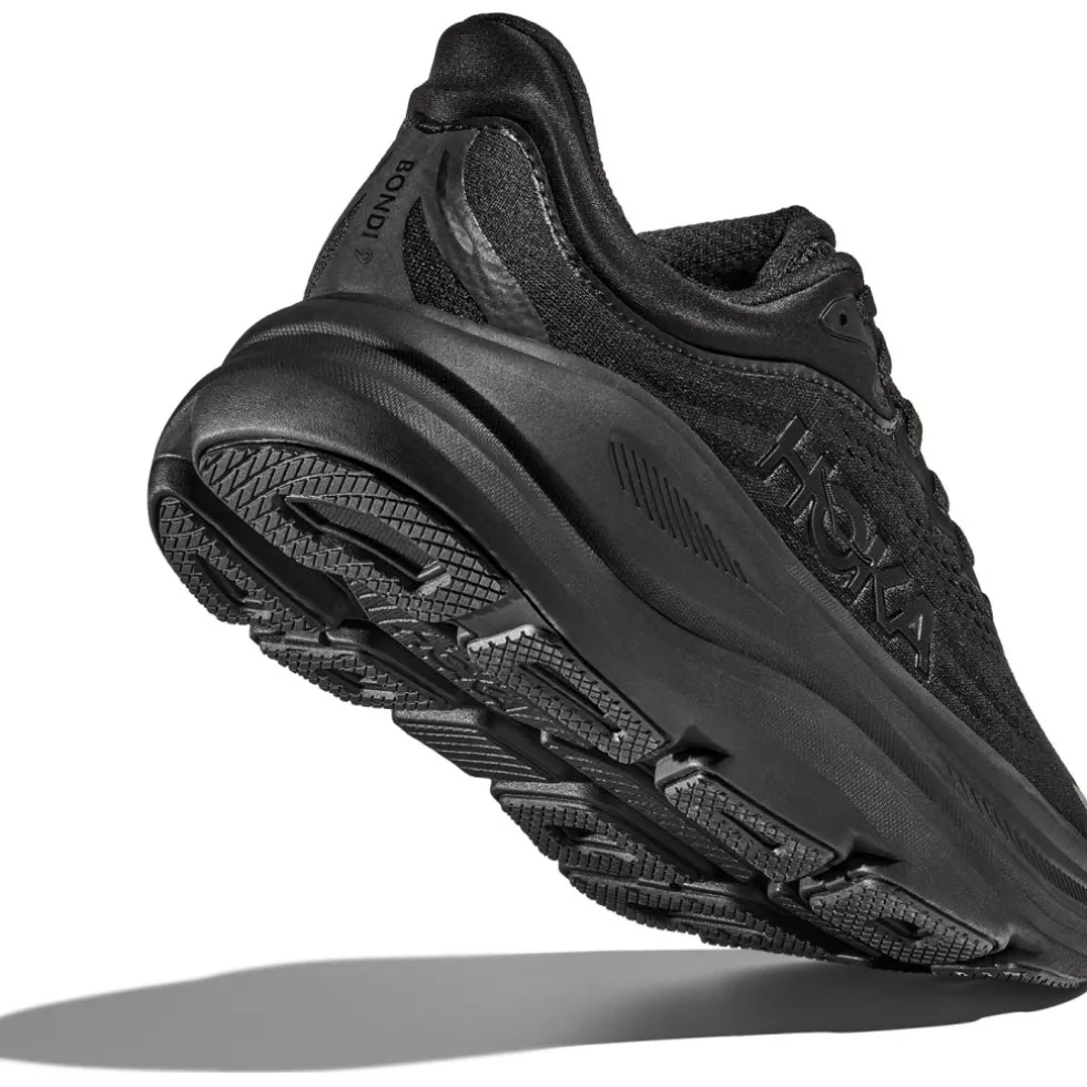 Hoka Bondi 9 Hardloopschoenen Heren - zwart / zwart