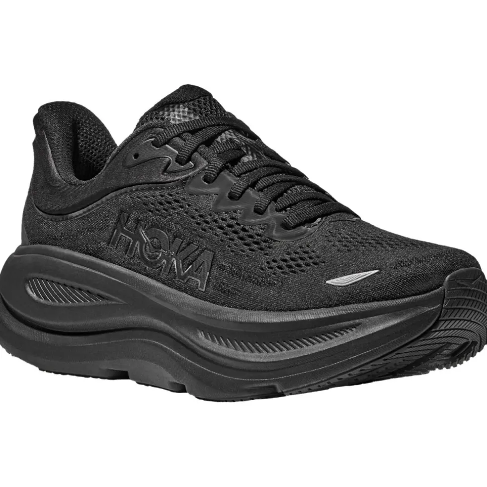 Hoka Bondi 9 Hardloopschoenen Heren - zwart / zwart