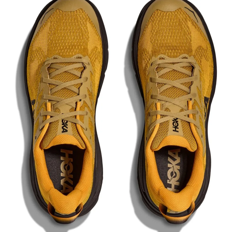 Hoka Challenger 8 Hardloopschoenen Heren - mustard seed / zwart