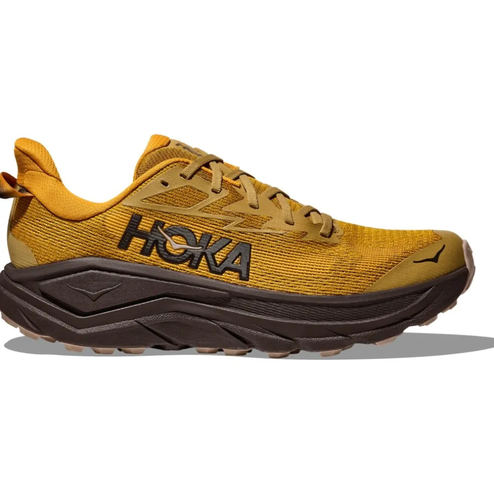 Hoka Challenger 8 Hardloopschoenen Heren - mustard seed / zwart